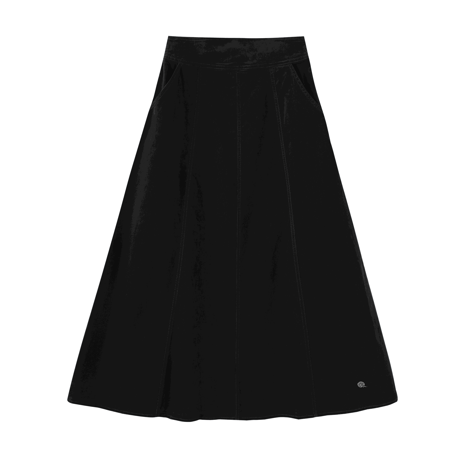Corduroy Panelled Skirt