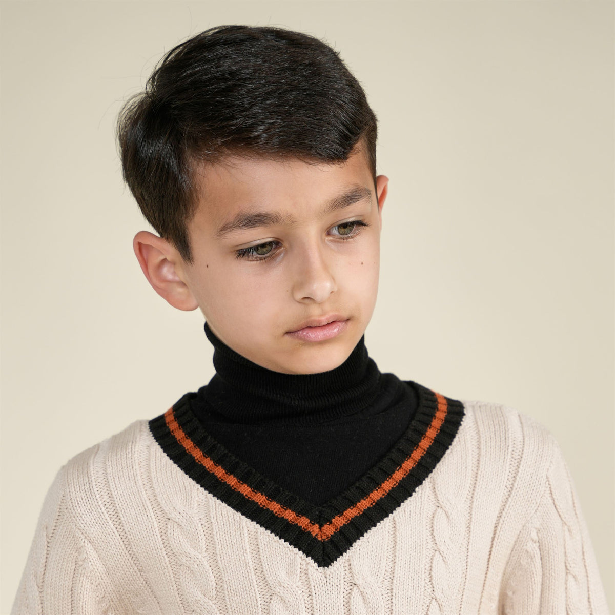 Basic Jersey Turtleneck Sweater