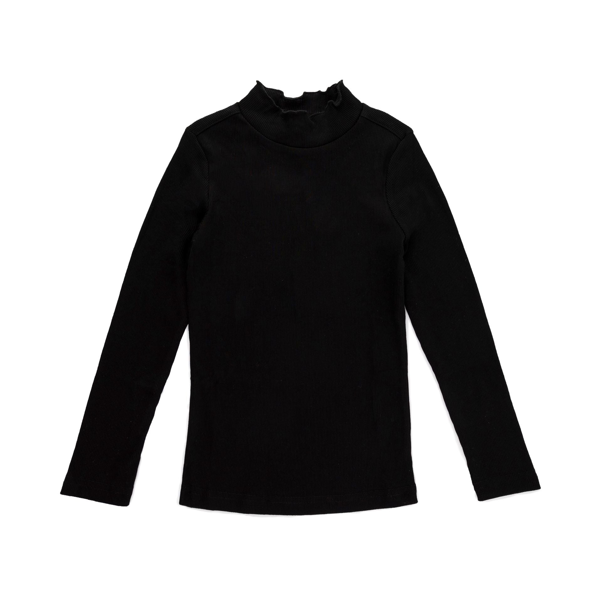 Classic Ribbed Mock Neck