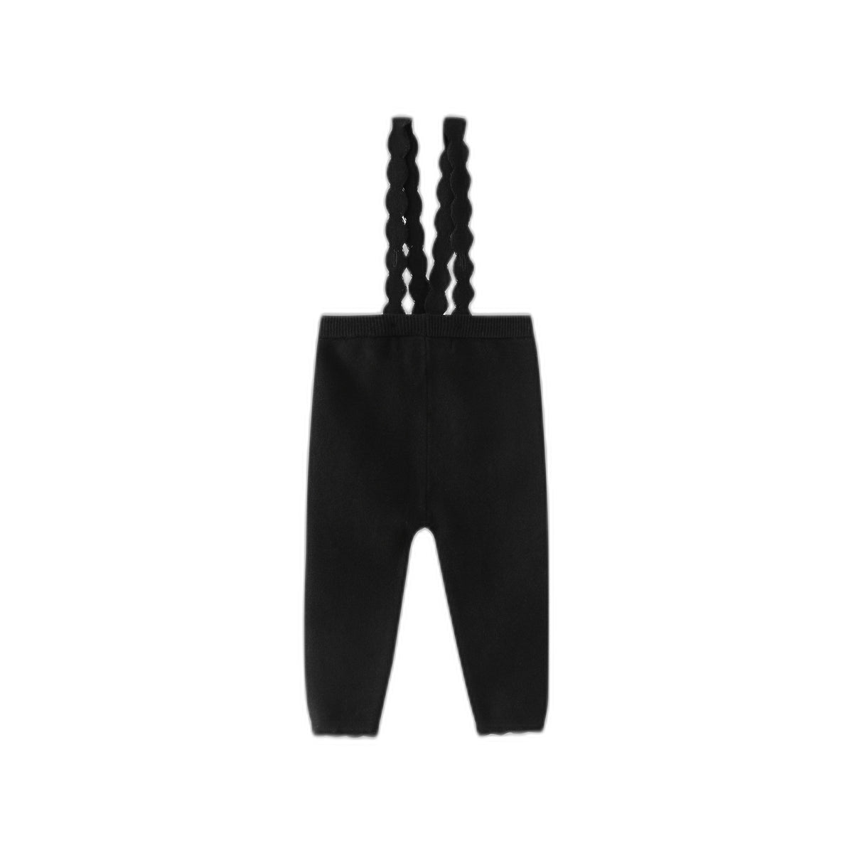 Suspender Legging With Scalloped Edging
