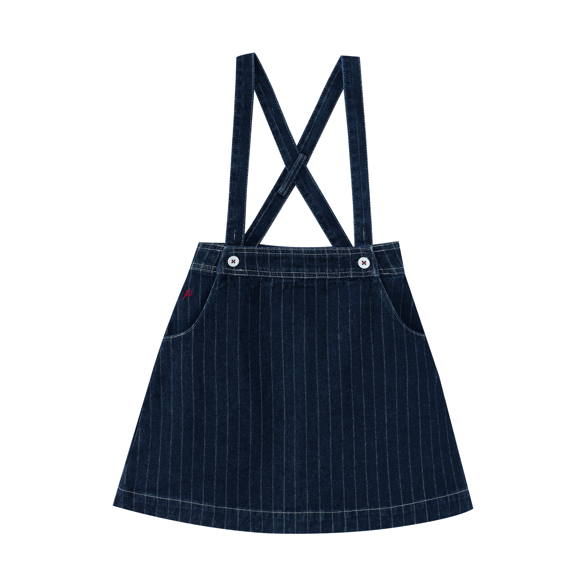 Striped Suspender Skirt