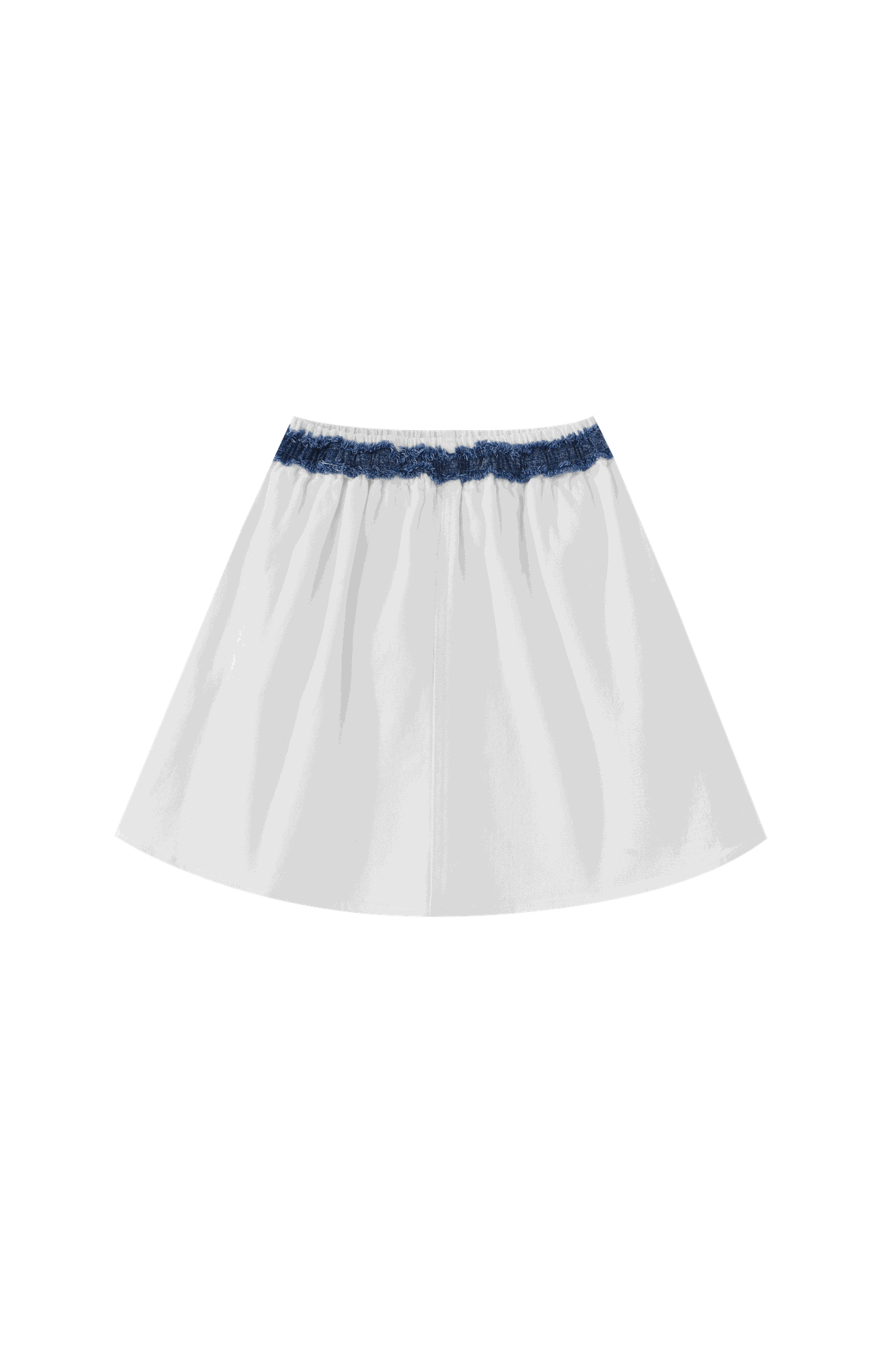 Circle Skirt With Contrasting Smocked Waist
