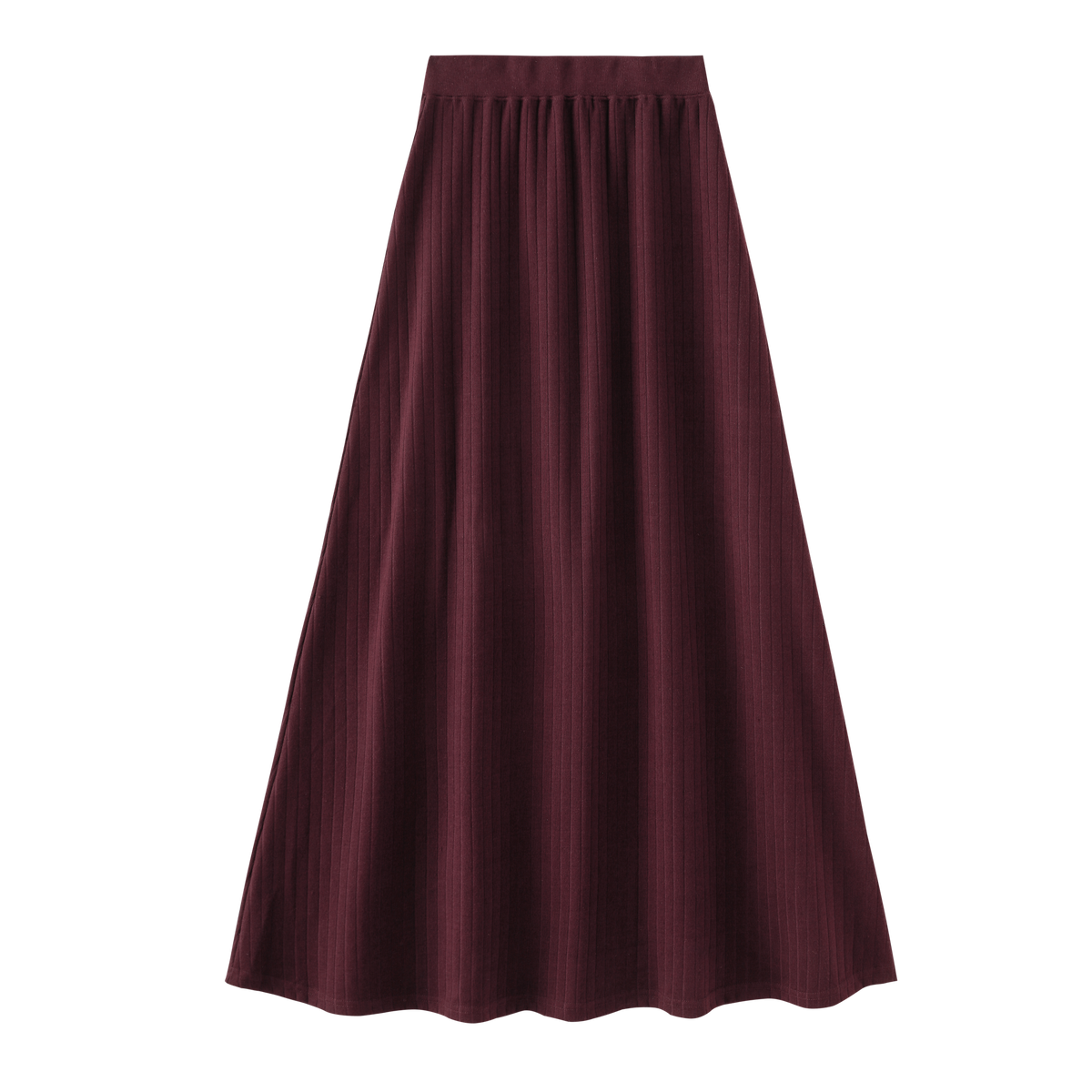 Ribbed Maxi Skirt