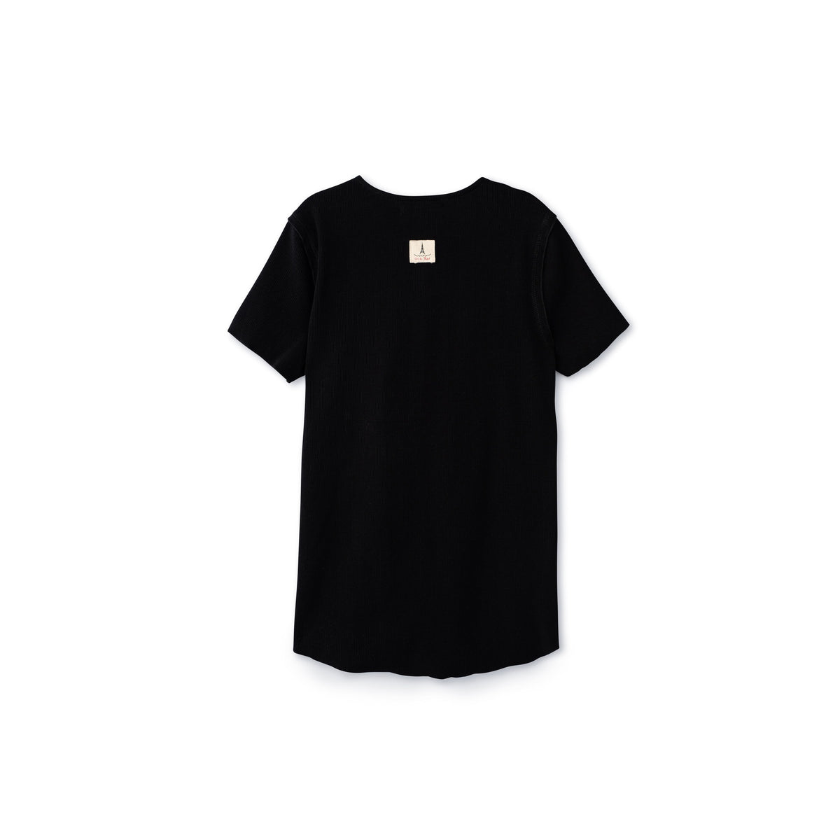 Basic Short Sleeve Ribbed Henley