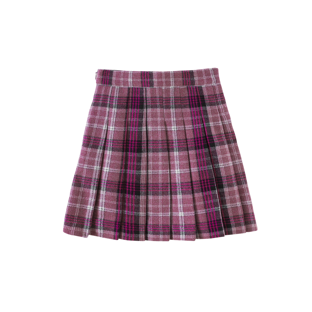 Plaid Pleated Skirt
