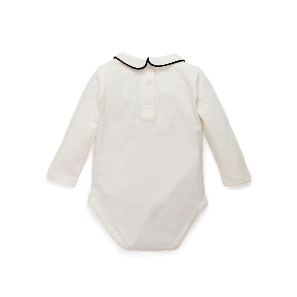 Peter Pan Onesie With Contrast Trim