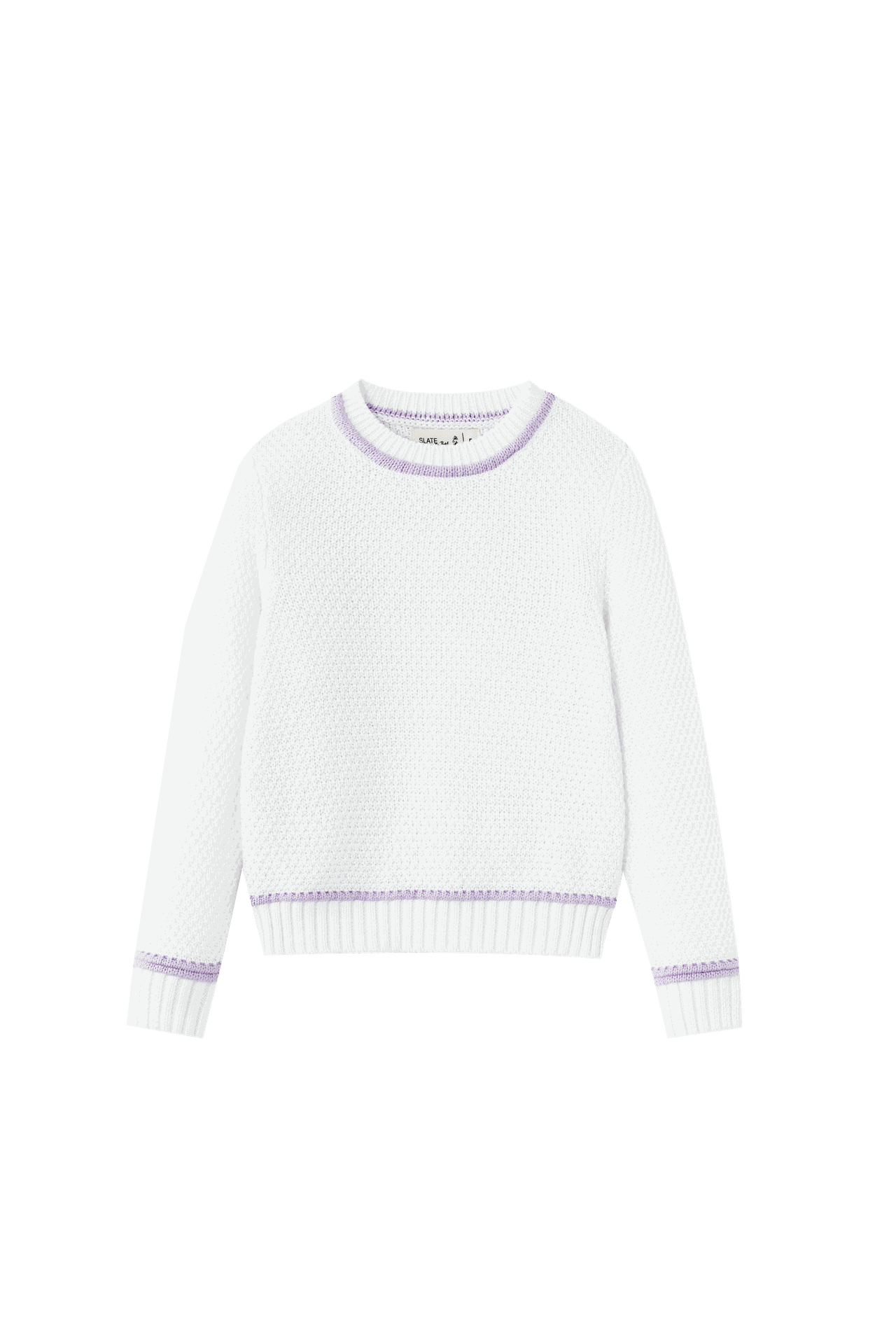 Long Sleeve Sweater With Trim