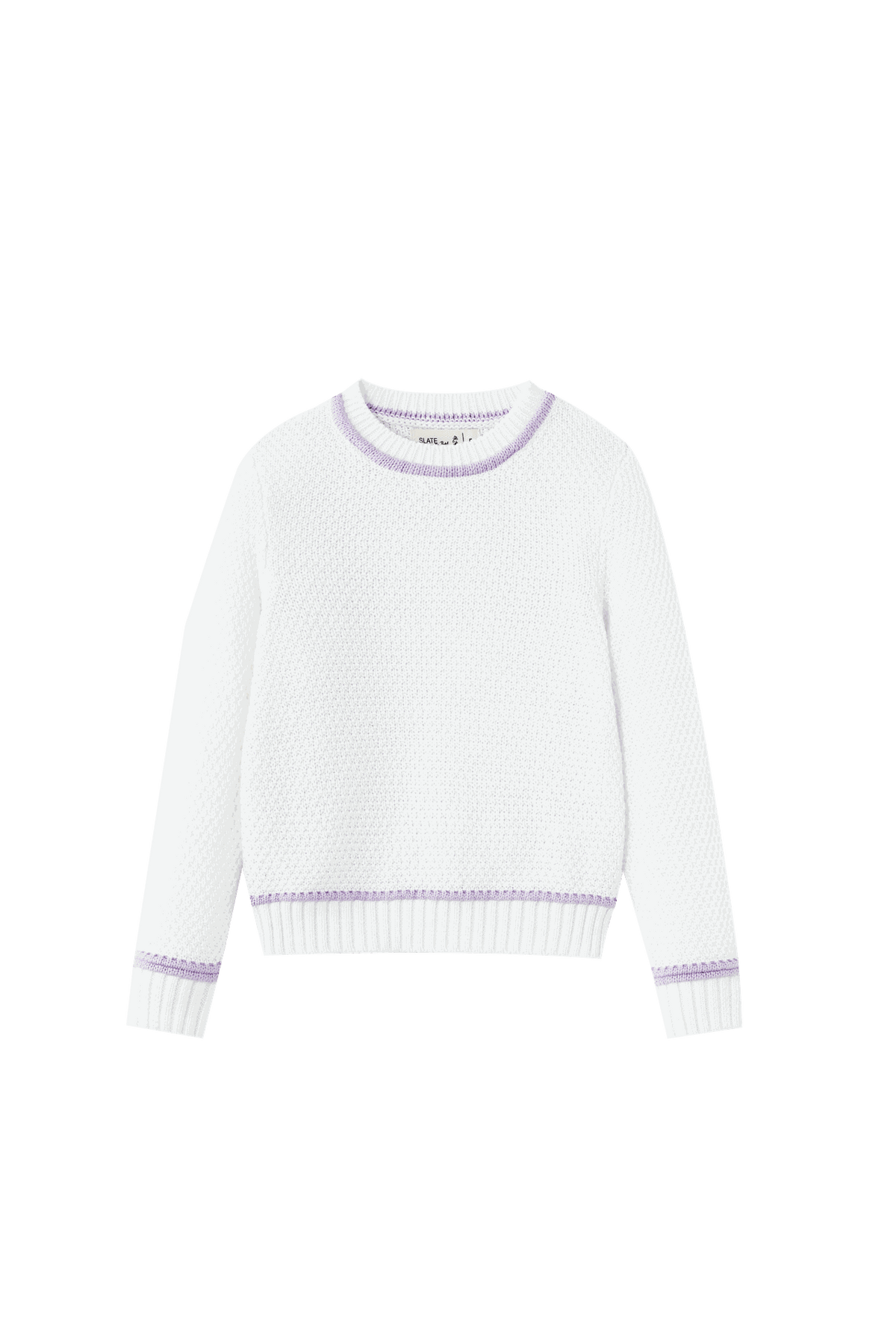 Long Sleeve Sweater With Trim