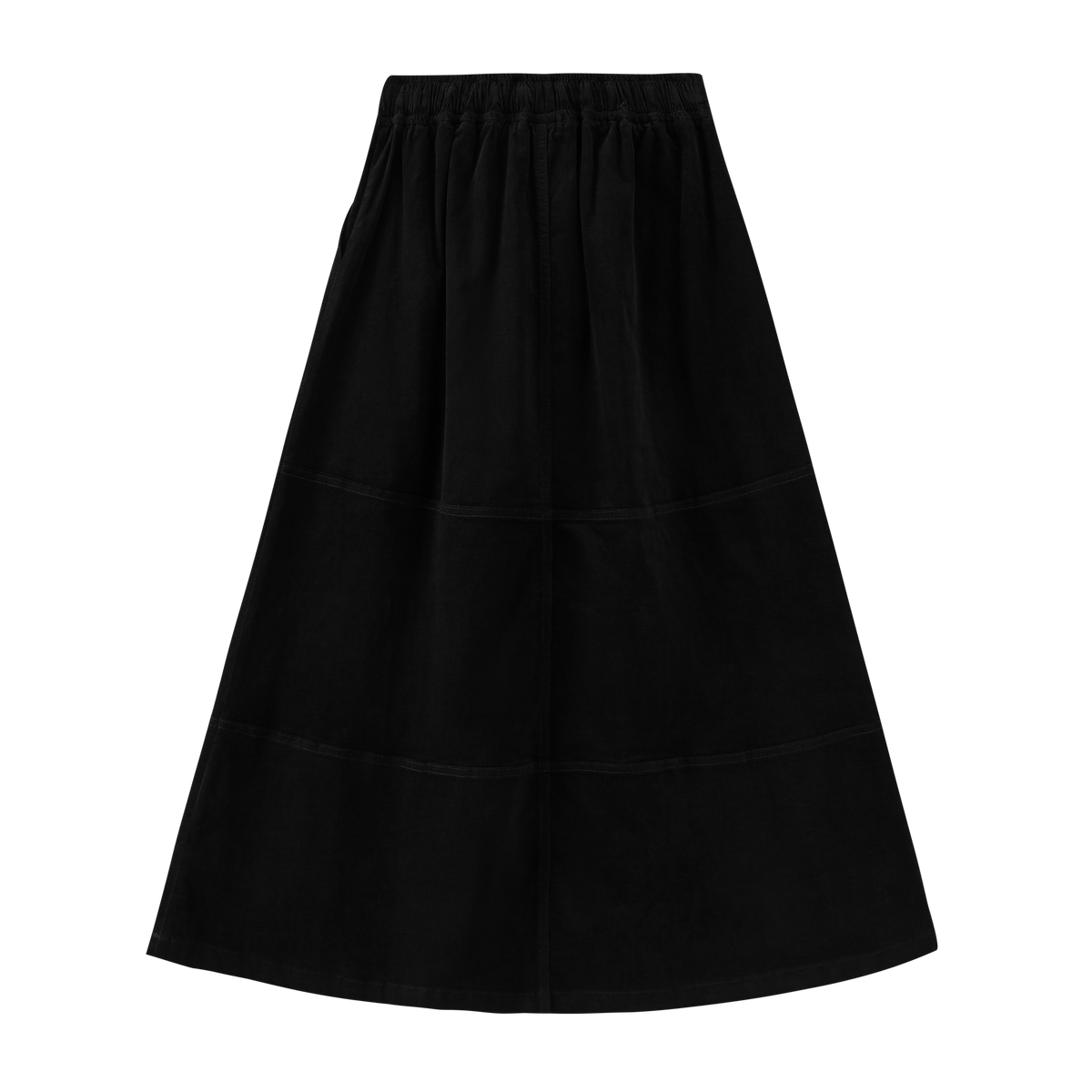 Corduroy Skirt With Tie