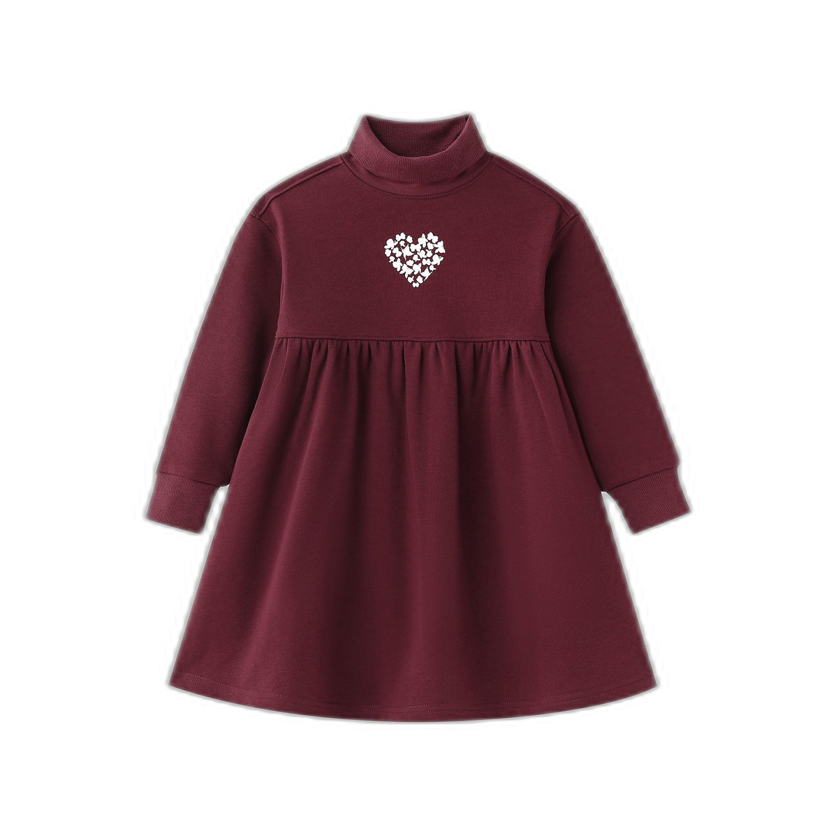 Heart Icon Turtleneck Dress