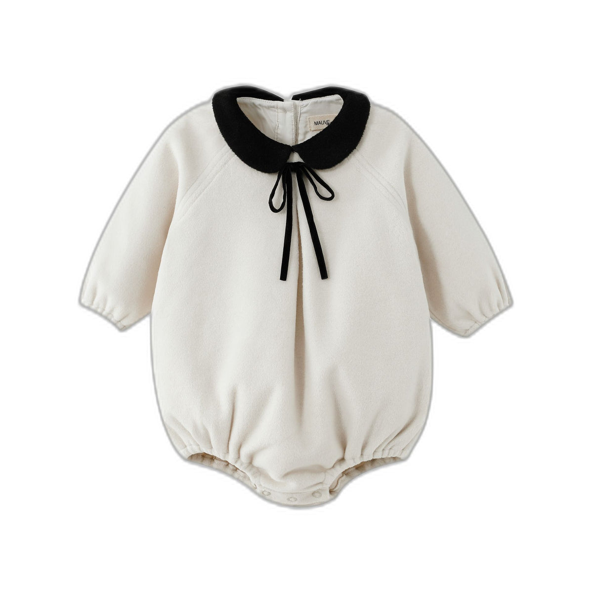 Peter Pan Collared Wool Romper