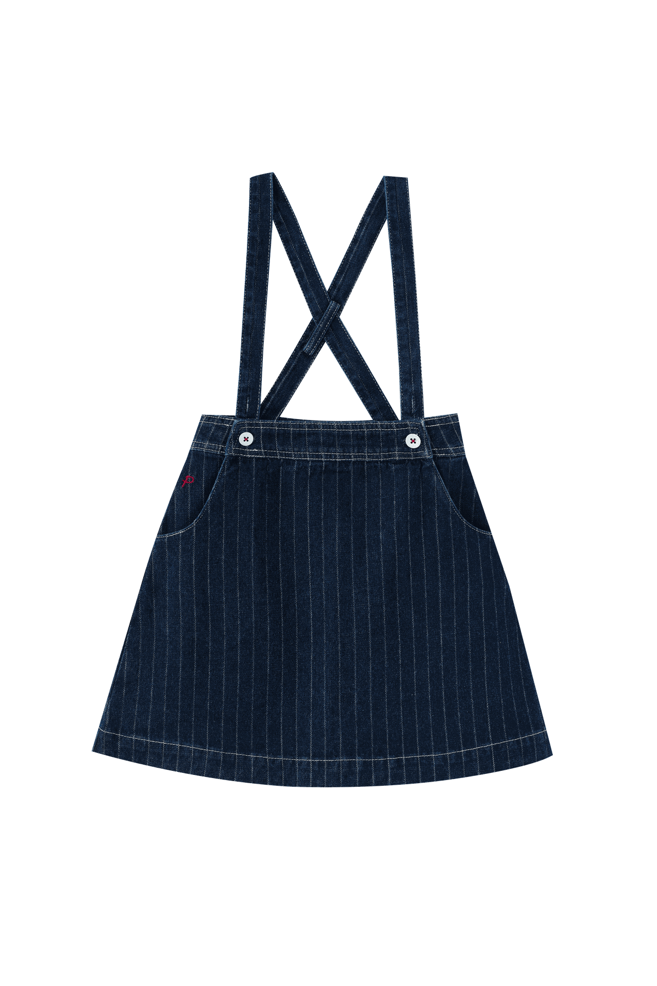 Striped Suspender Skirt