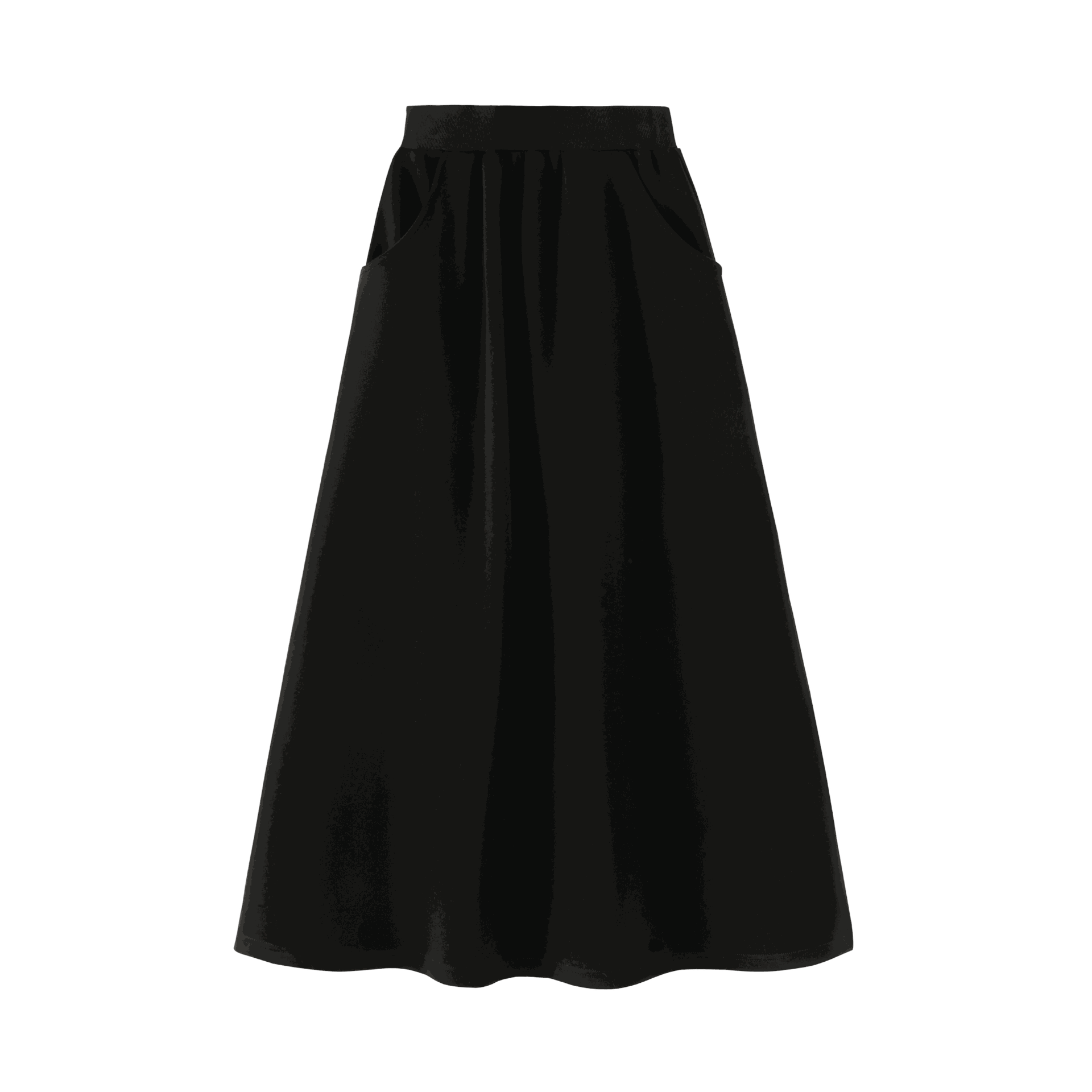 Midi Skirt With Side Pockets
