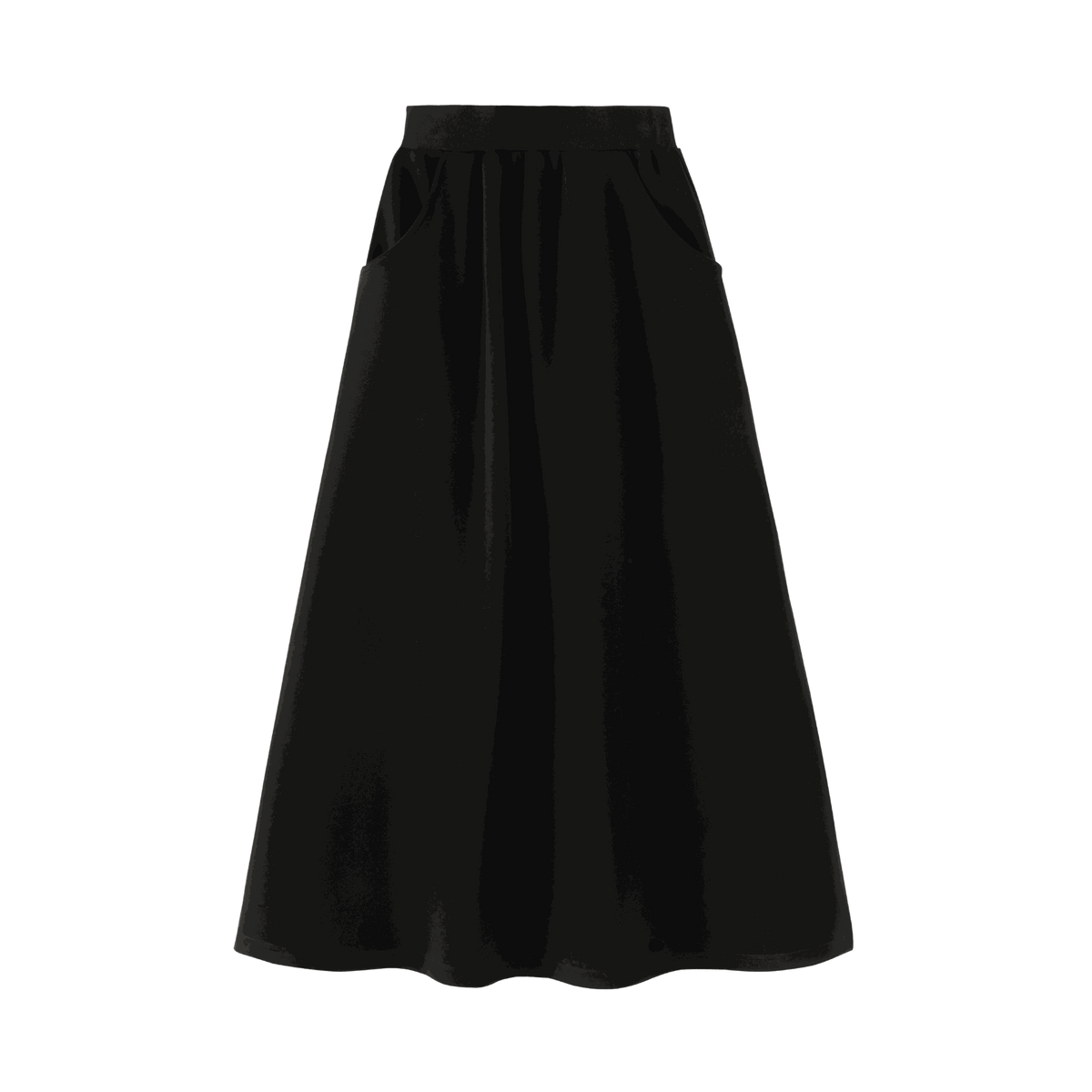 Midi Skirt With Side Pockets