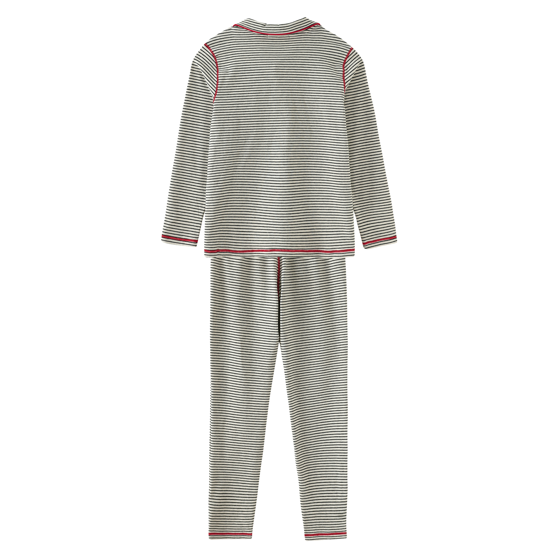 Striped Grandpa Style Pajama