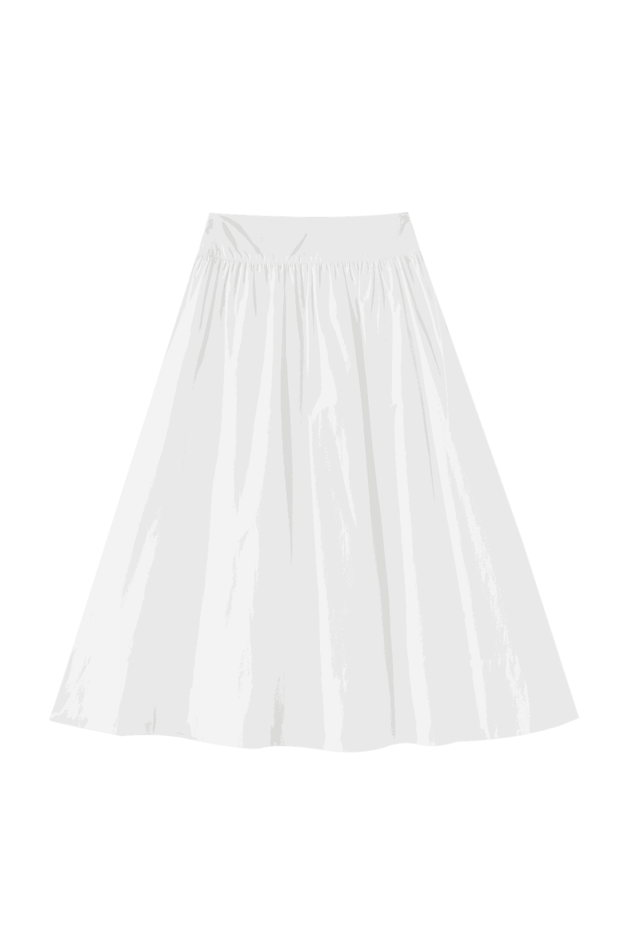Midi Circle Skirt With Side Tie