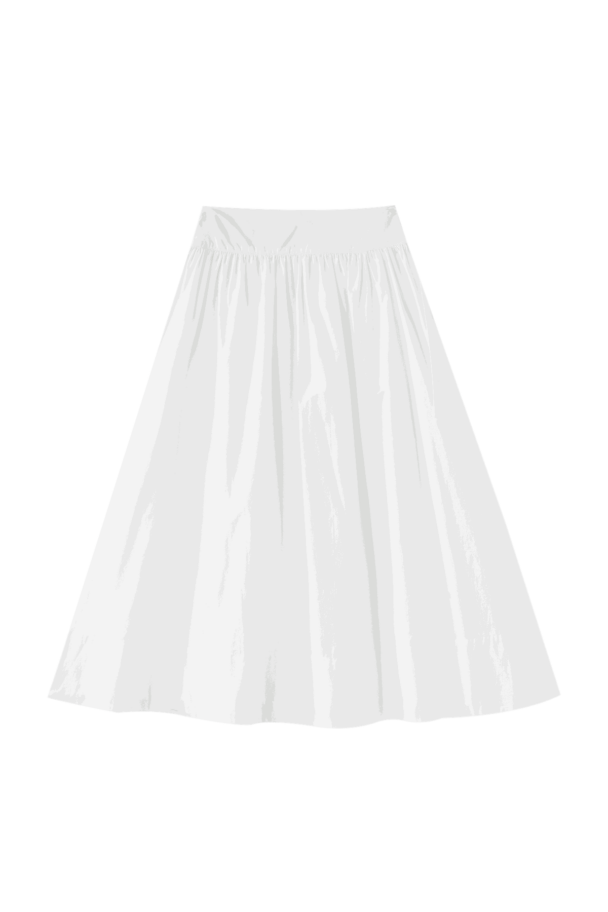 Midi Circle Skirt With Side Tie