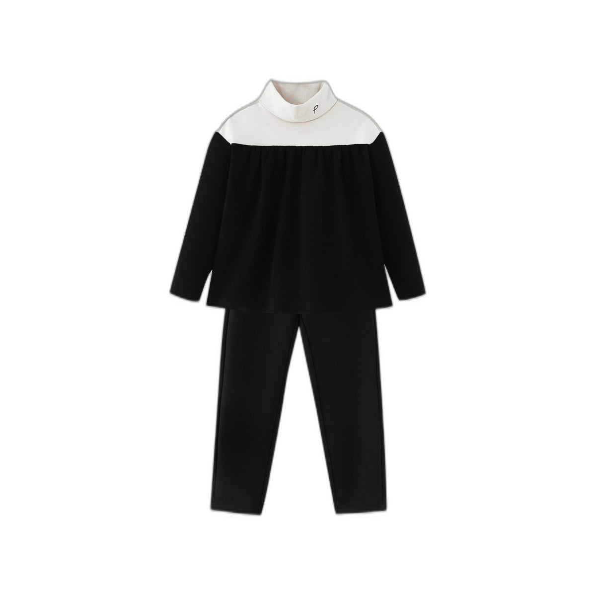 Colorblock Turtleneck Set