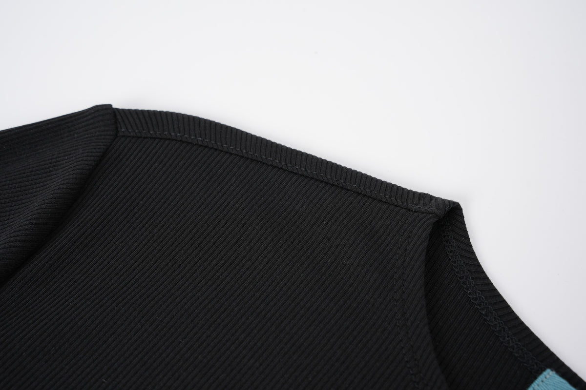 Teen Ribbed 3/4 Sleeve T-Shirt