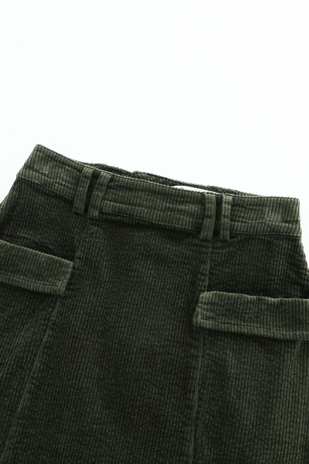 Corduroy Skirt With Pockets