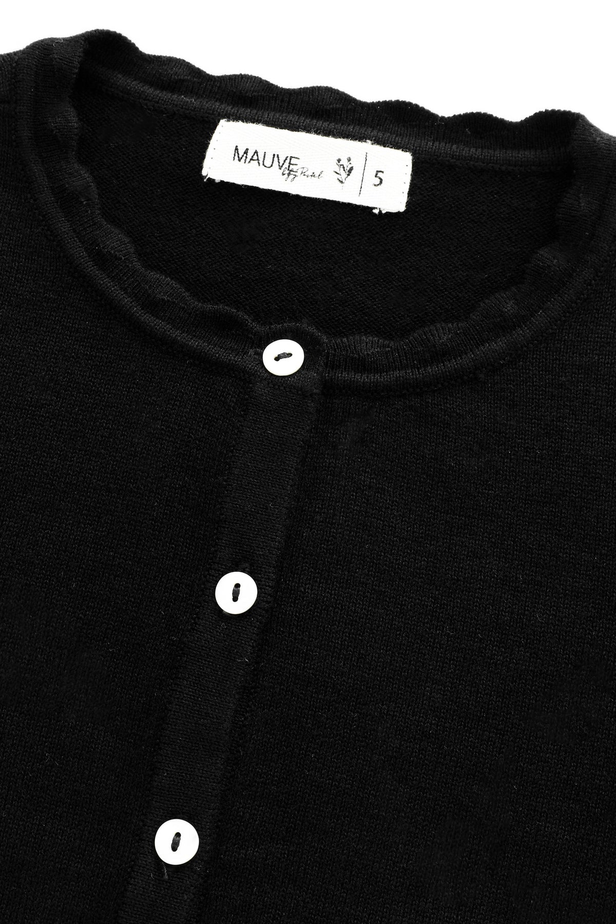 Cardigan With Scalloped Edging
