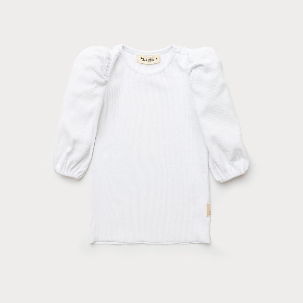 Puff Sleeve Ribbed Tee