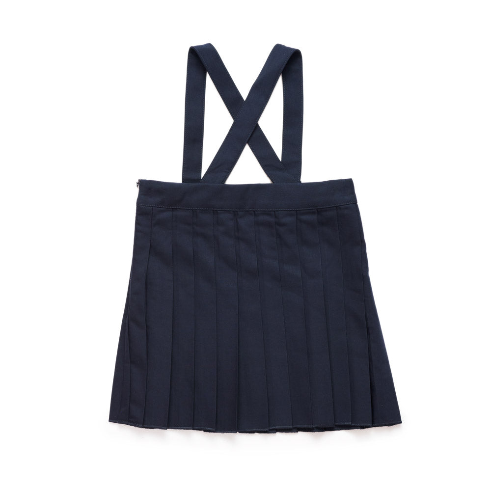 Pleated Suspender Skirt