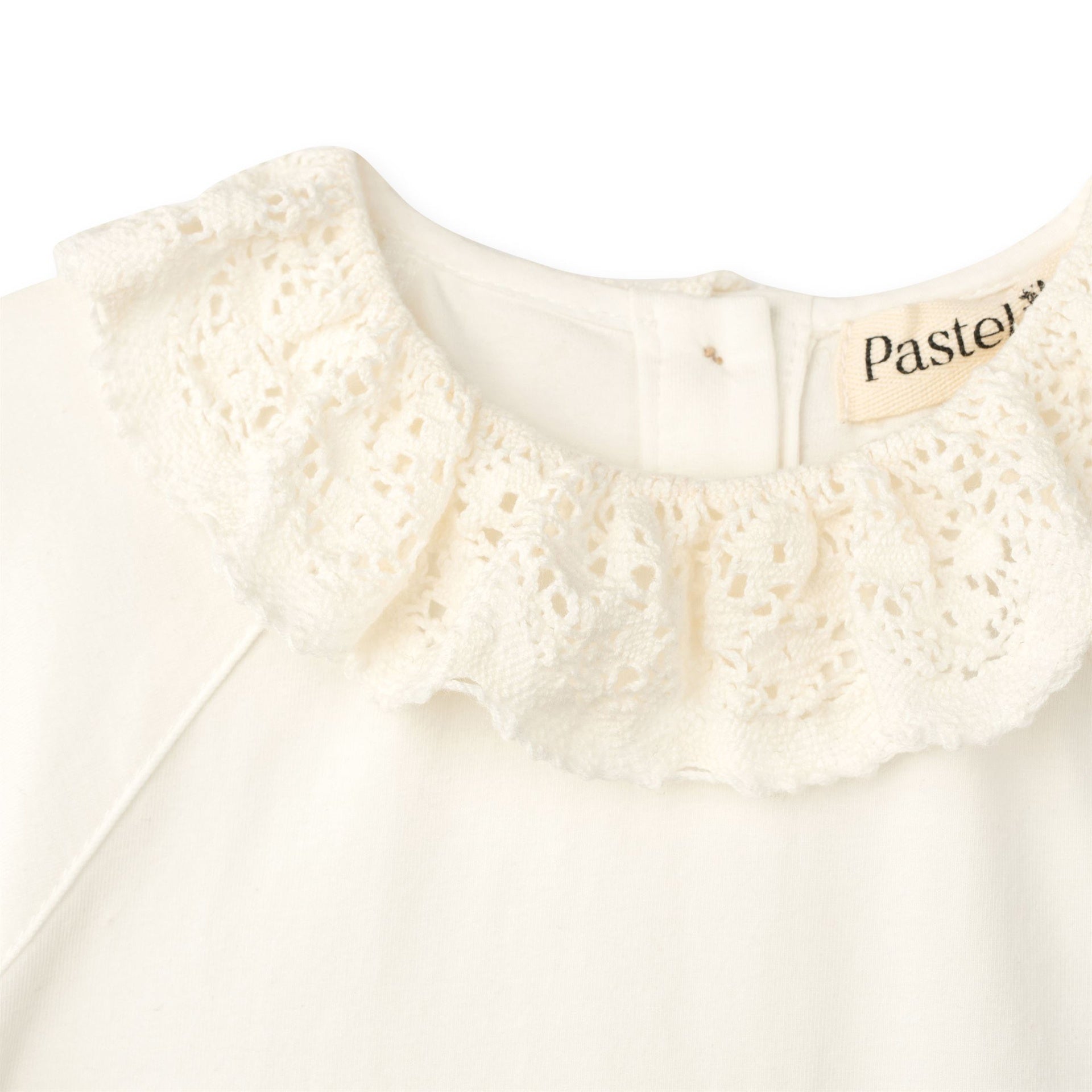 Crochet Collar Short Sleeve Onesie