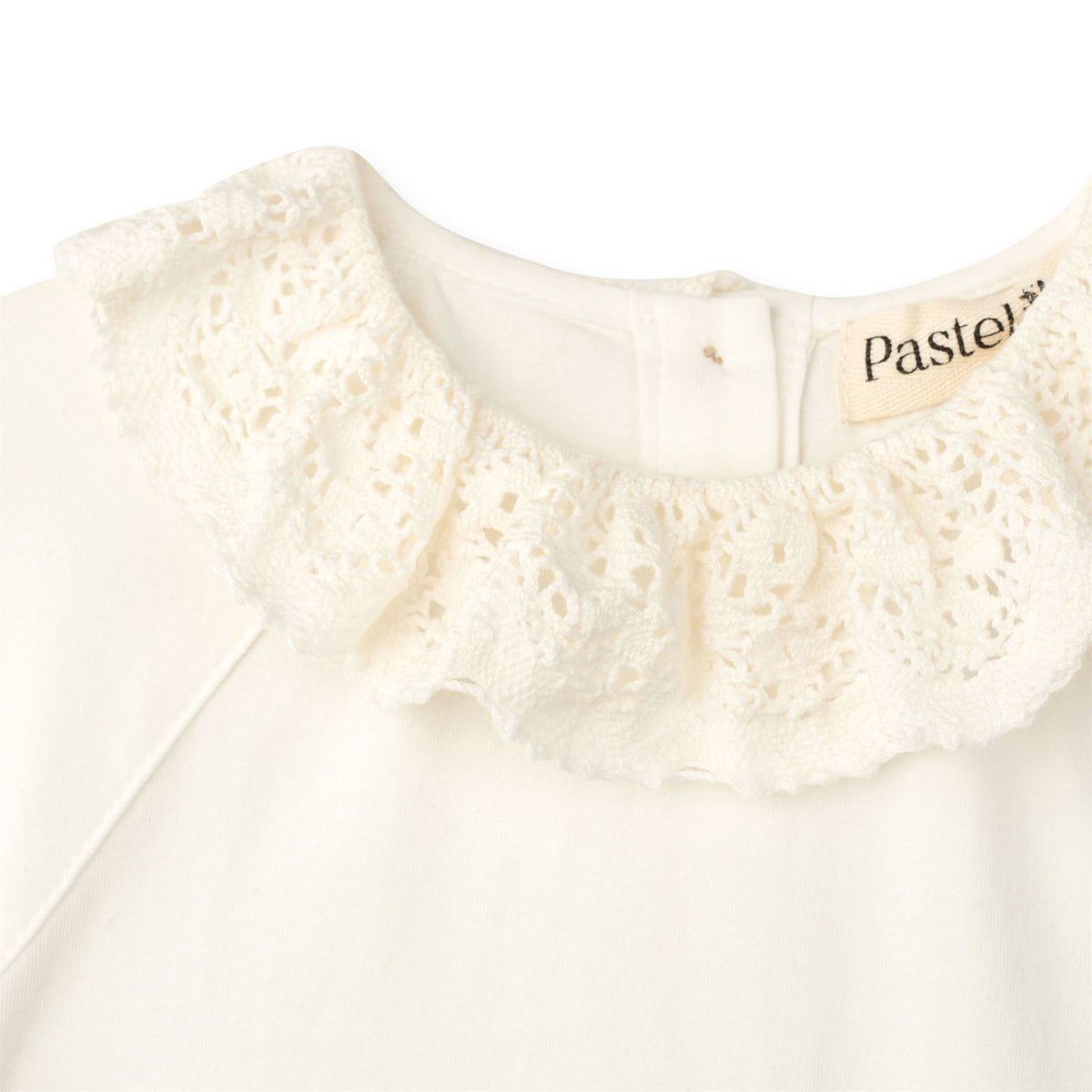 Crochet Collar Short Sleeve Onesie