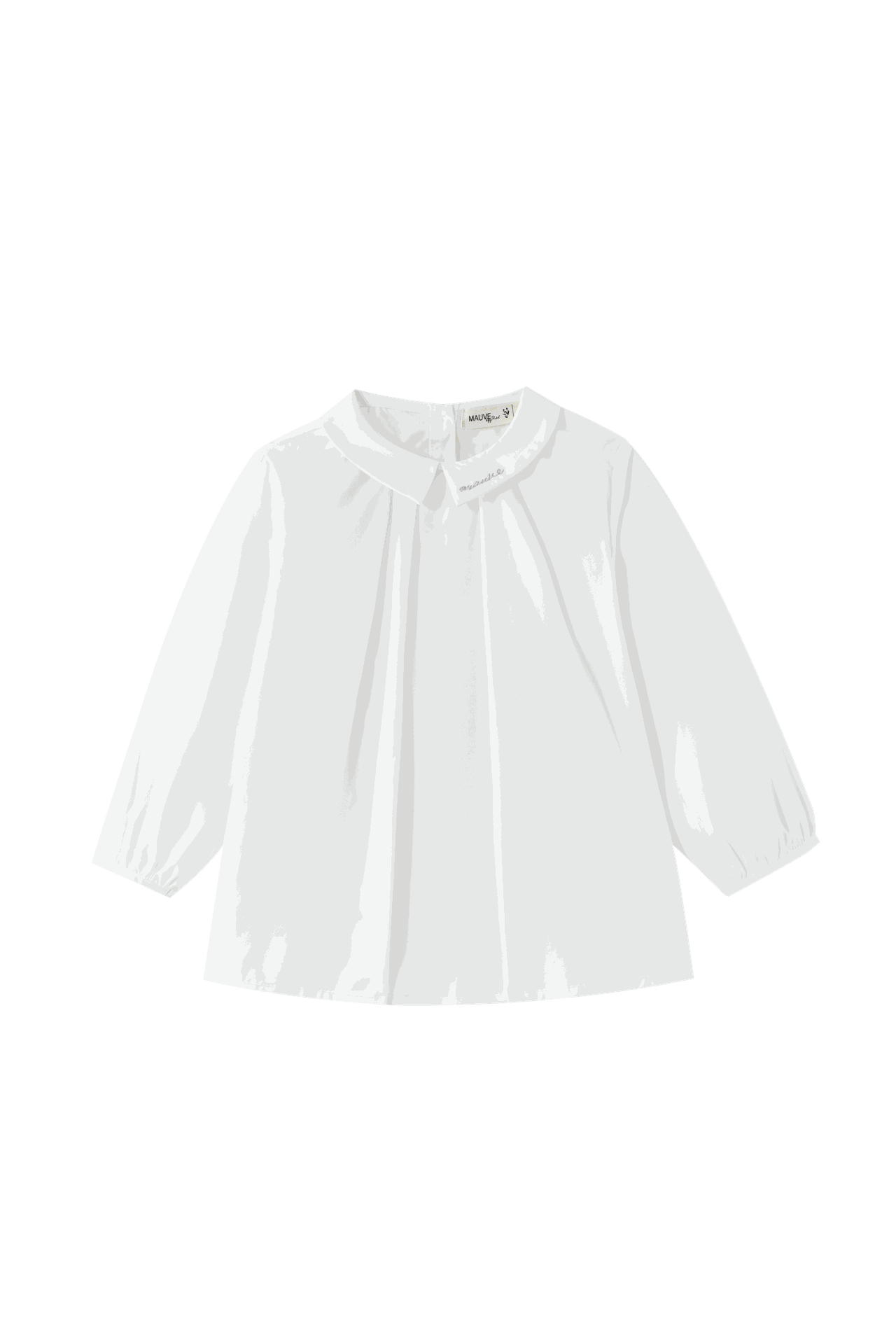 Pintuck Blouse With Collar