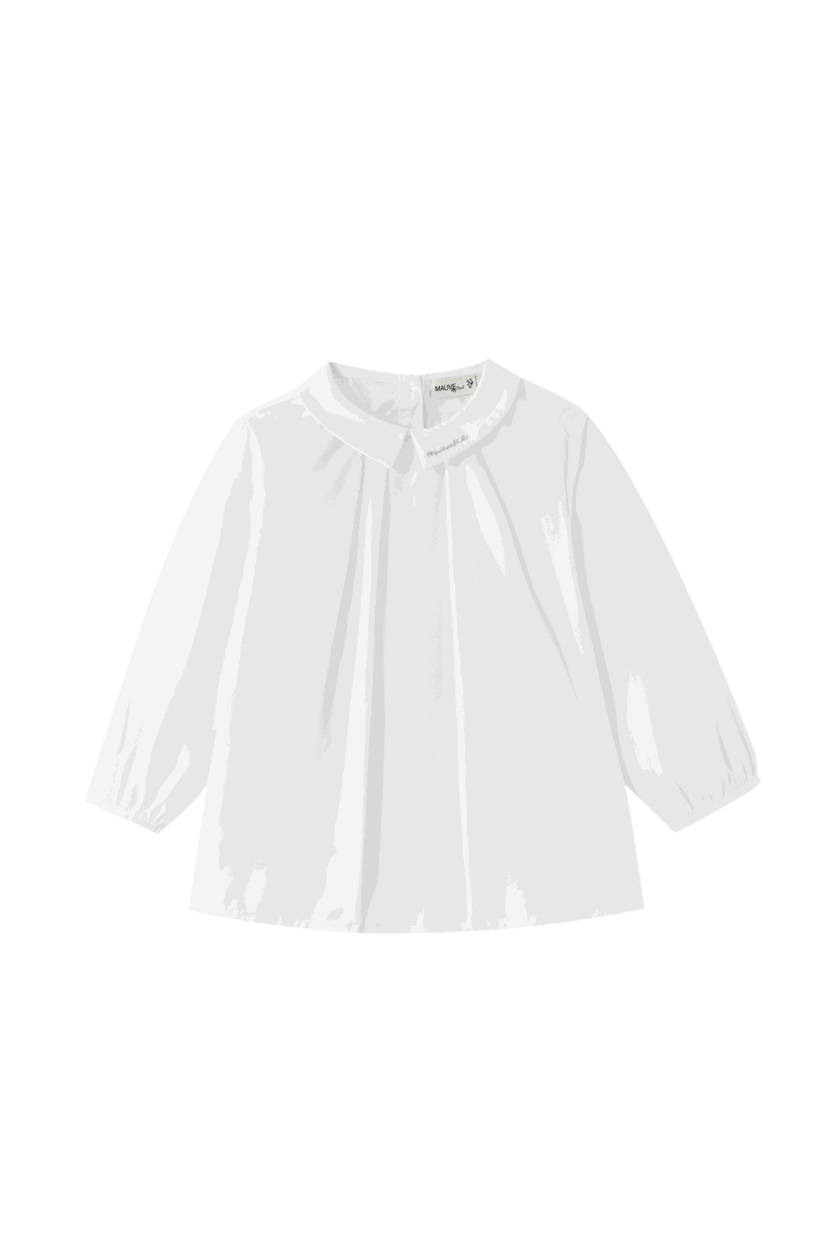 Pintuck Blouse With Collar