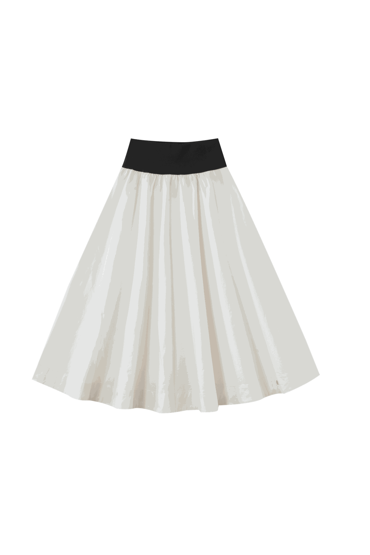 Circle Skirt With Contrast Waist