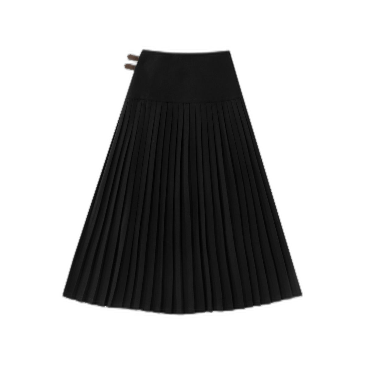 Accordian Pleated Skirt With Side Buckles