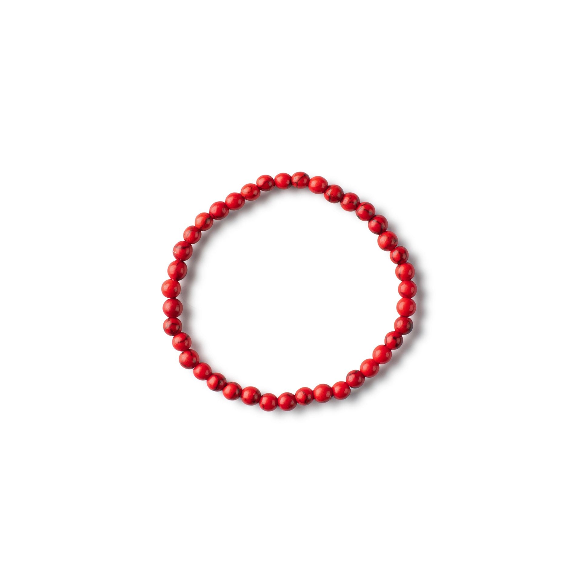 Beaded Bracelet Red