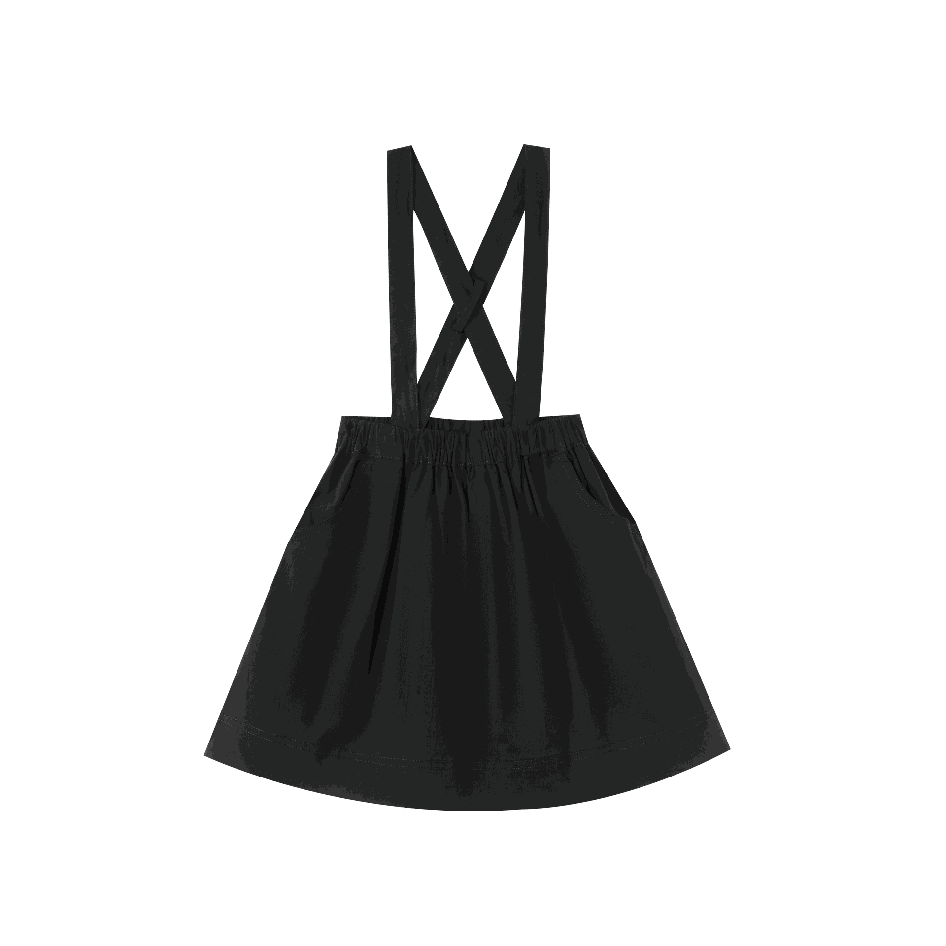 Suspender Skirt With Pockets