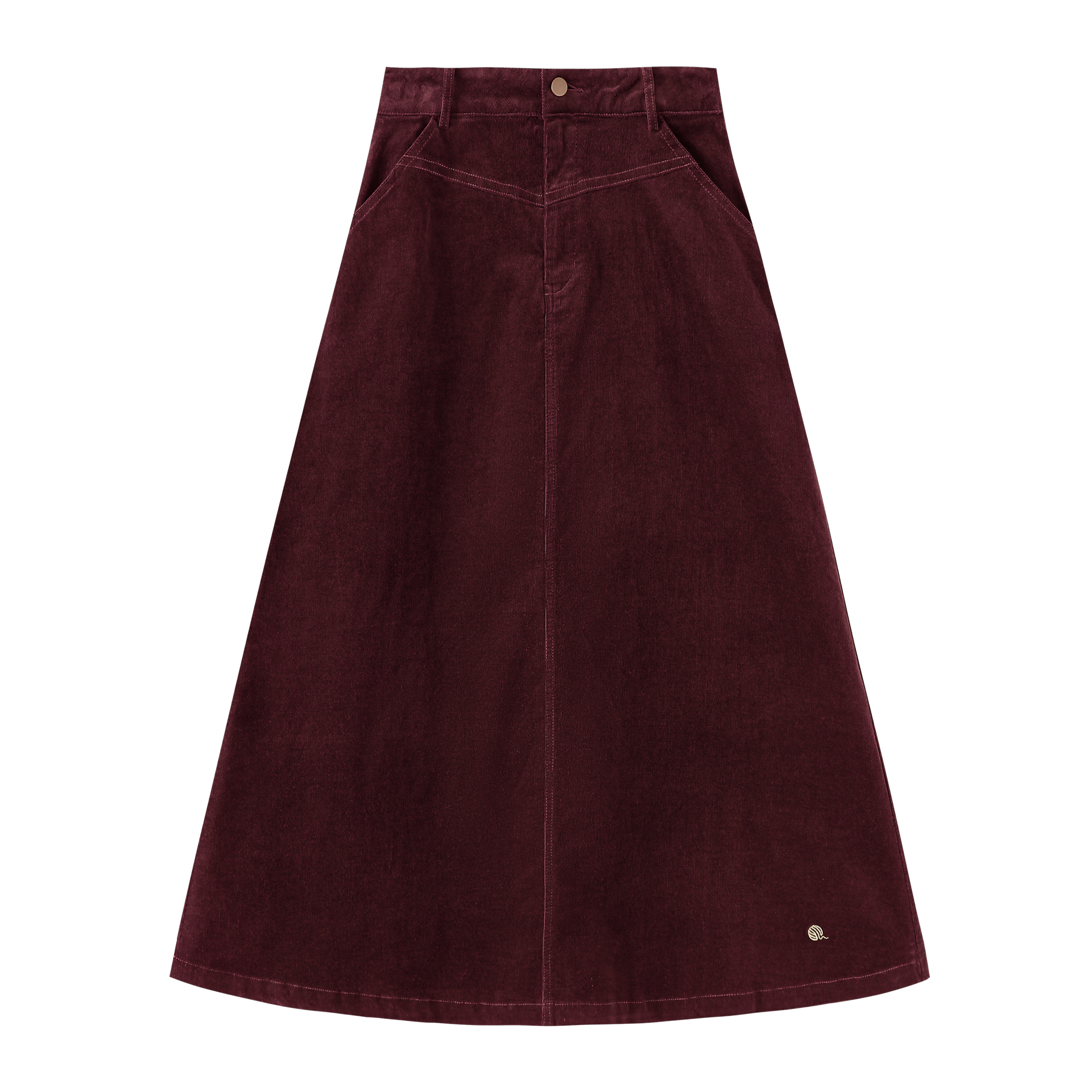 Coduroy Midi Skirt