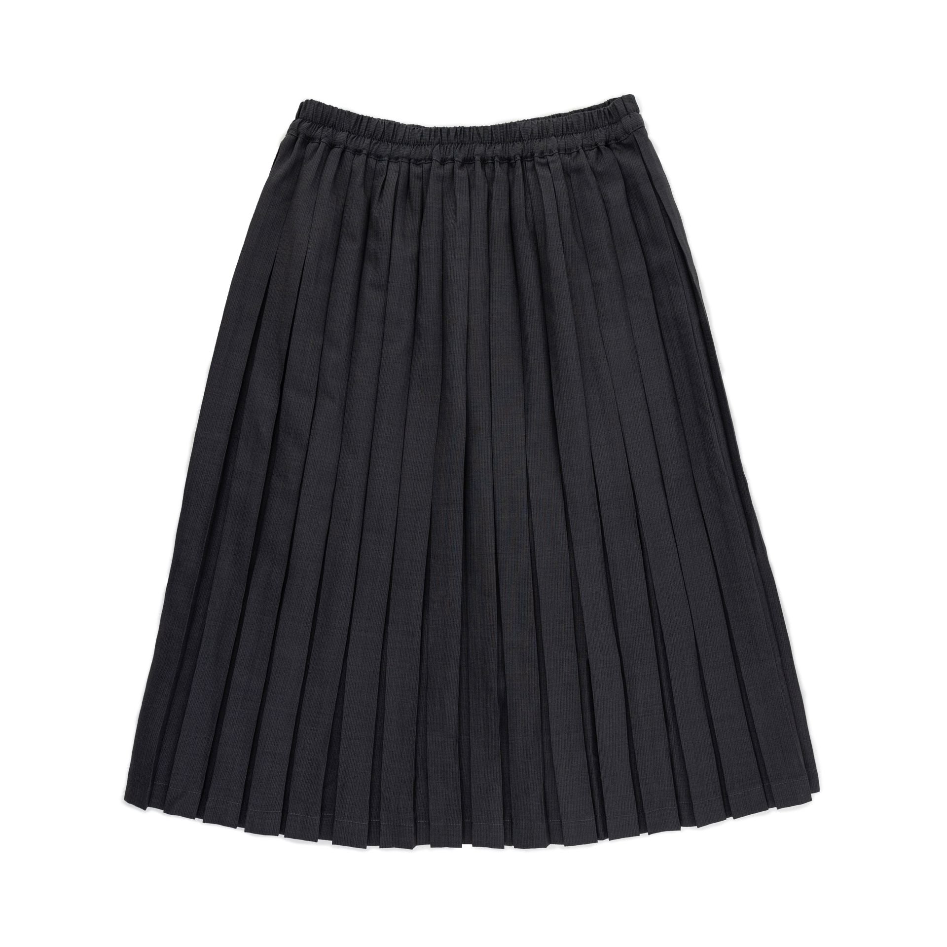 Pleated Skirt With Elastic Waist