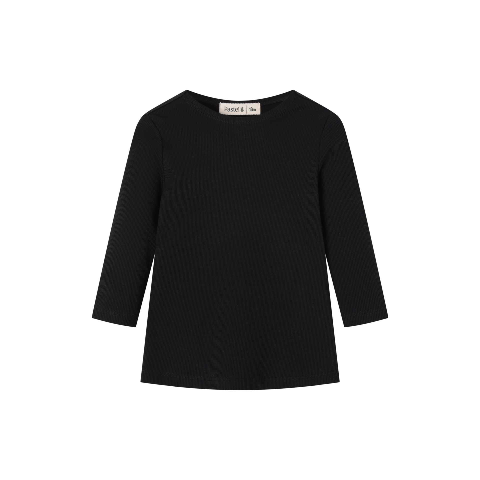 Ribbed 3/4 Sleeve T-Shirt