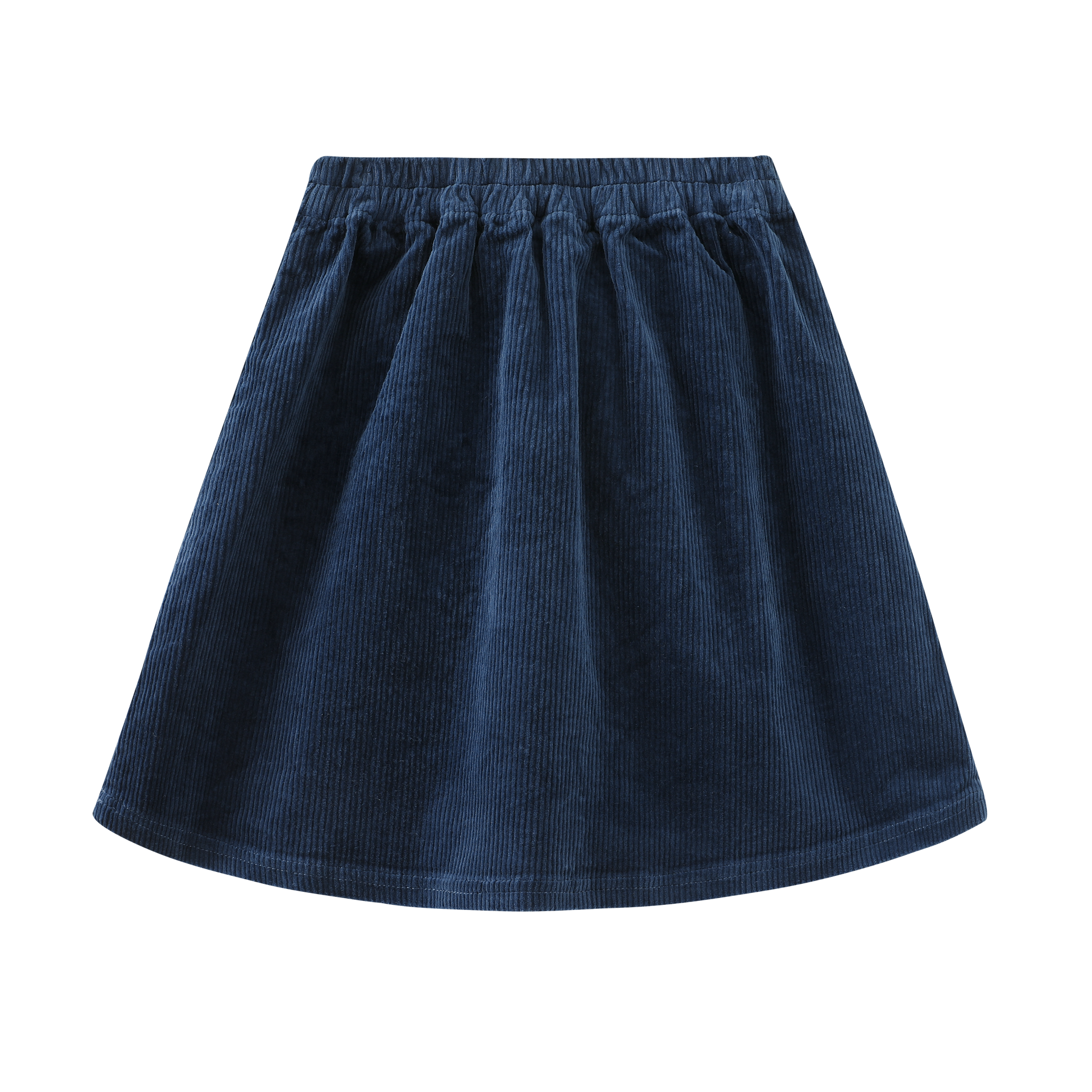 Corduroy Skirt With Center Tie