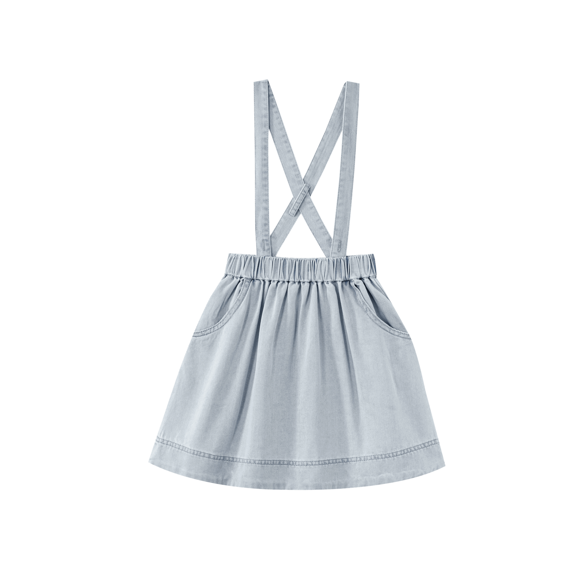 Suspender Skirt With Pockets