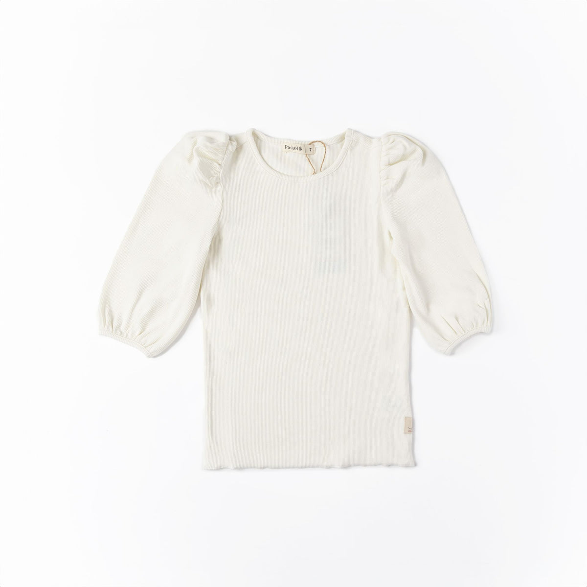 Puff Sleeve Ribbed Tee