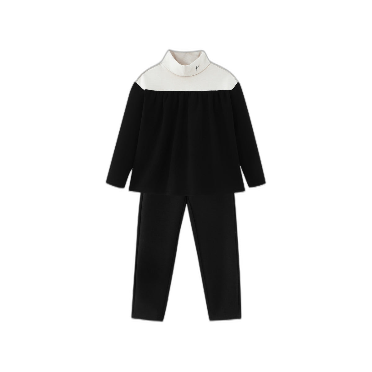 Colorblock Turtleneck Set