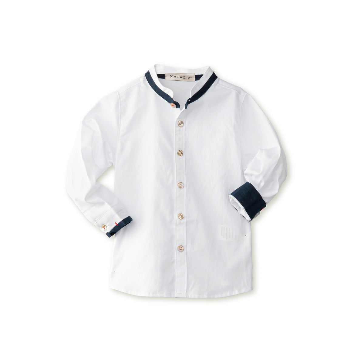 Mao Collar Dress Shirt