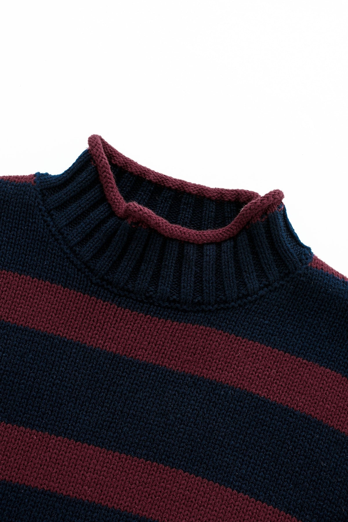 Striped Turtleneck Sweater