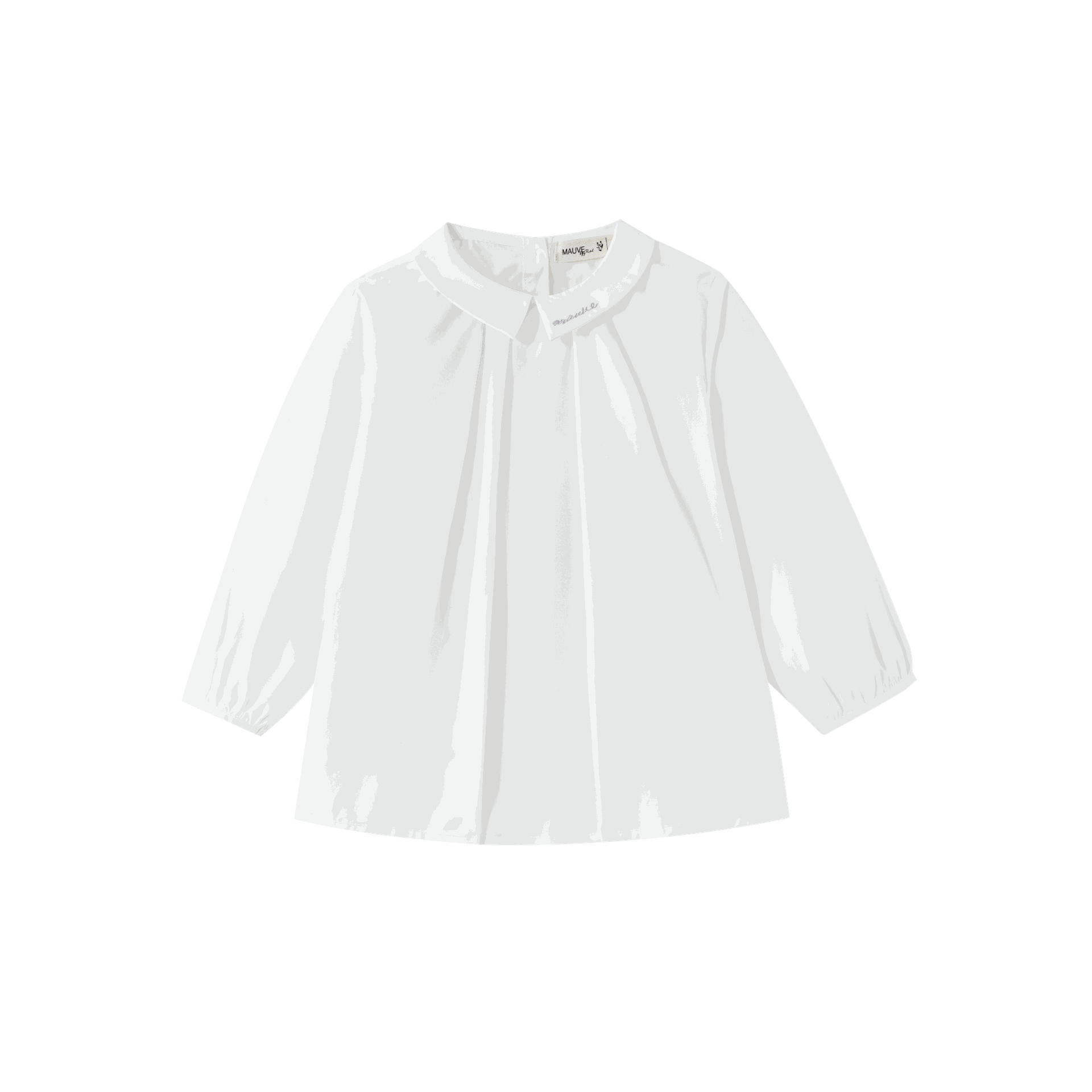 Pintuck Blouse With Collar