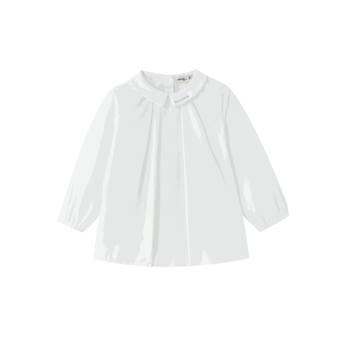 Pintuck Blouse With Collar