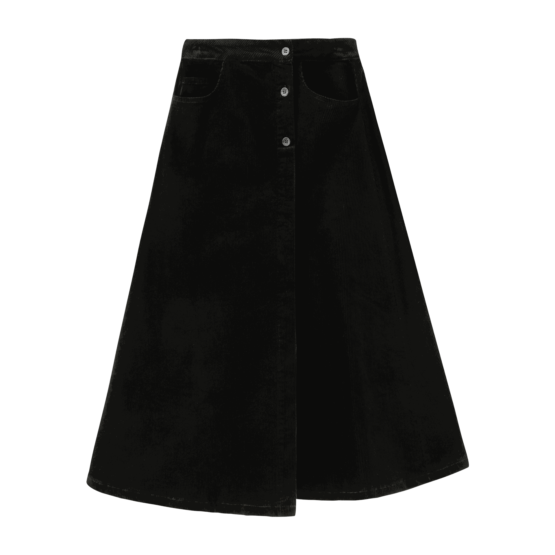 Corduroy Skirt With Pockets