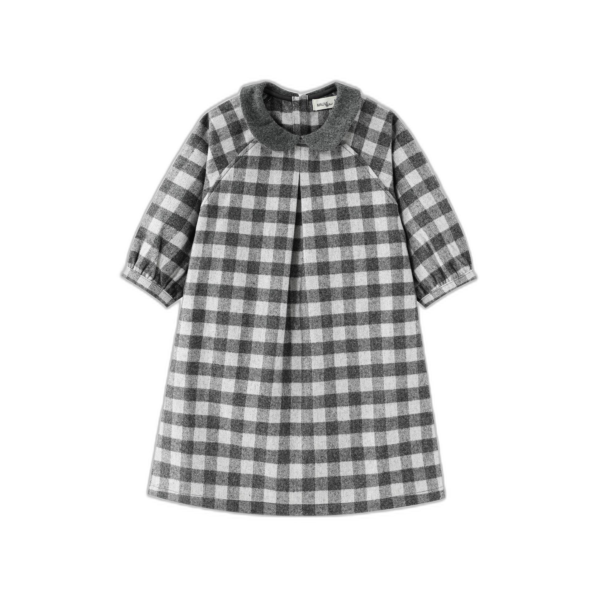 Checkered Dress With Collar