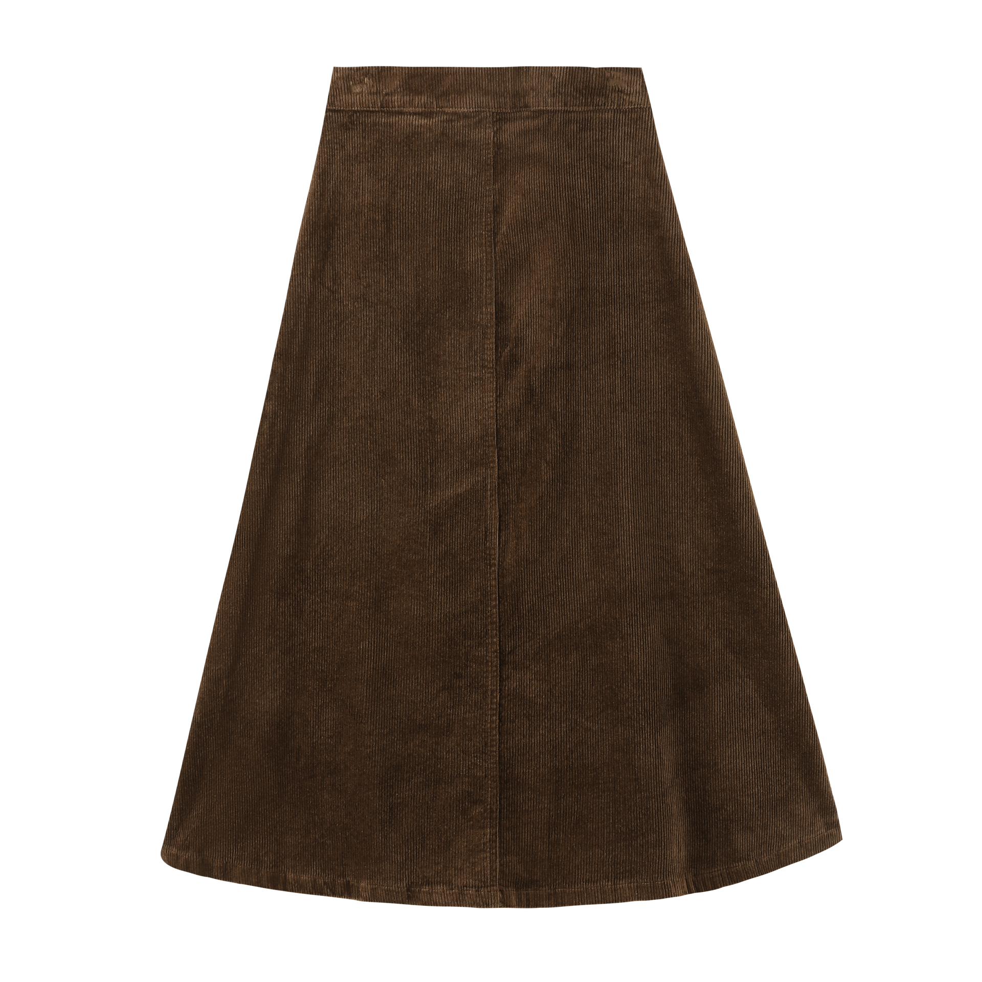 Button Down Corduroy Skirt