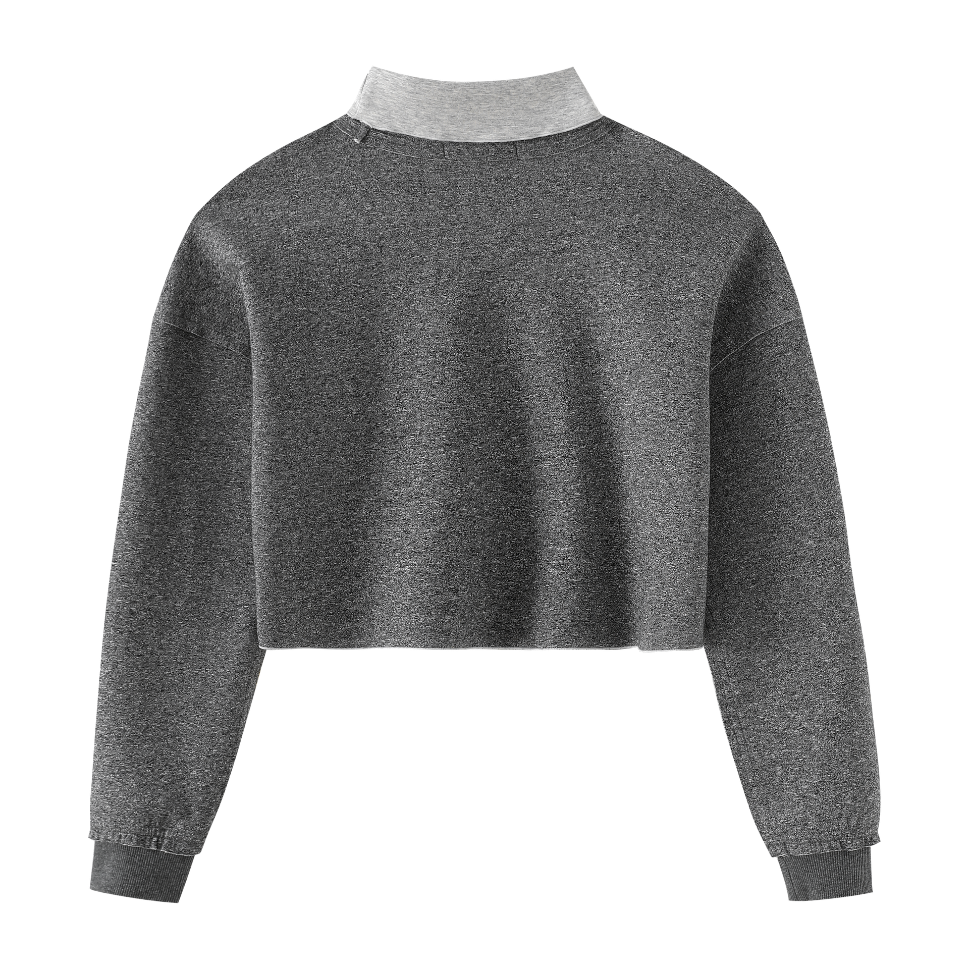 Drop Shoulder Turtleneck Sweatshirt